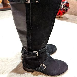 Women's Black Suede Ugg Boots Size 7.5